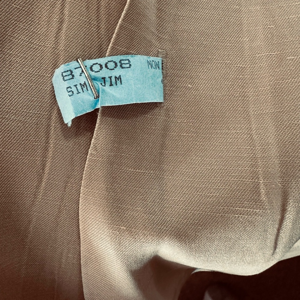 Ralph Lauren Tan Casual Button Down Shirt. Linen and Silk. XL - Picture 3 of 3